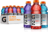 Gatorade G2 pack frontal mostrando las 12 botellas y variedad de sabores