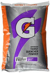 Gatorade Purple Frost front of bag showing label and size, clear ingredient visibility and convenience