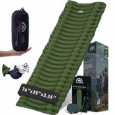 Gear Doctors Ether front view showing mattress and compact packing benefit