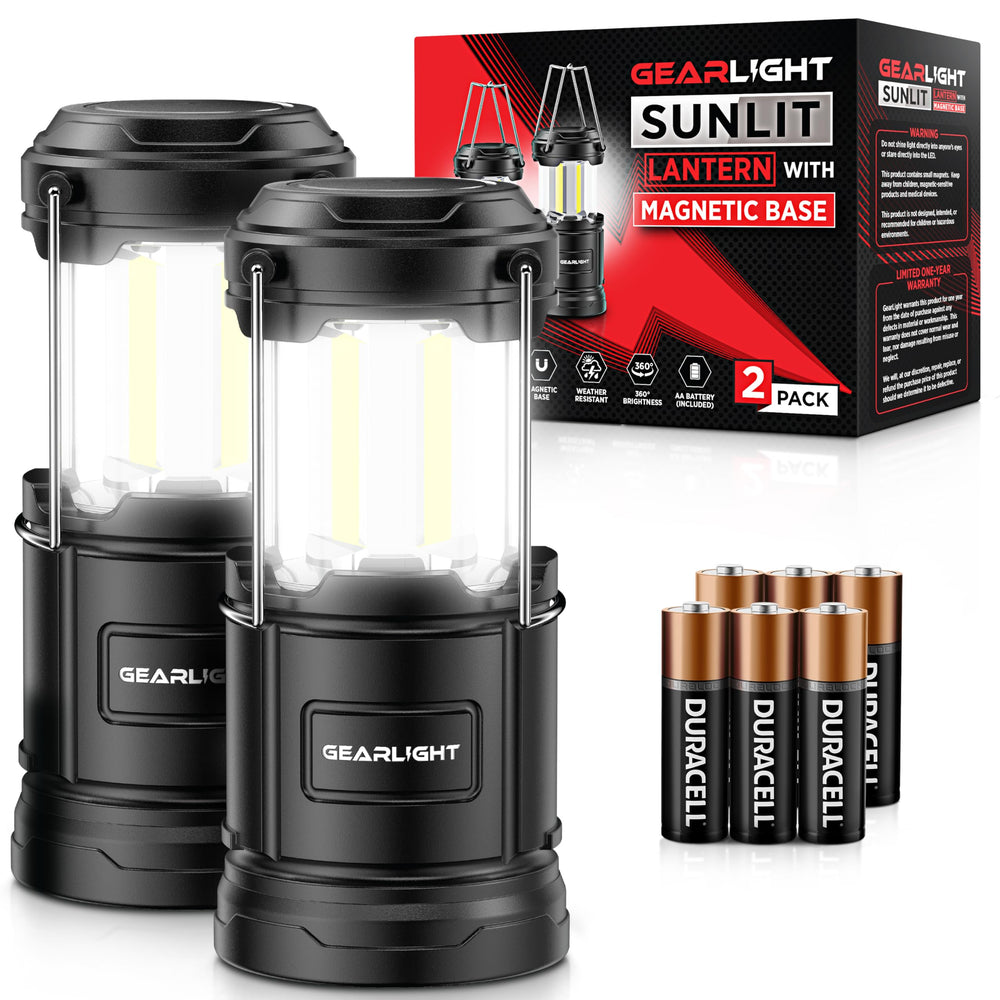 GearLight linterna frente del paquete mostrando diseño y función inmediata