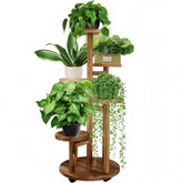 GEEBOBO front view of 5-tier plant stand, neat vertical display benefit