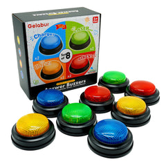 Gelabur vista frontal del paquete mostrando los ocho colores y beneficio de identificación rápida