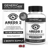 Generic4ME frente del empaque mostrando 120 mini softgels y etiqueta clara