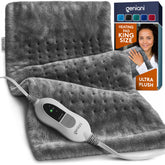 GENIANI vista frontal del producto mostrando la funda tabby gray y beneficios de confort