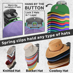 genicuts with various hat styles demonstrating universal fit benefit