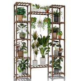 GENTINGBRO front view tall plant stand showing vertical tiers and organization benefits