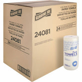 Genuine Joe front packaging showing full roll and sheet size benefit