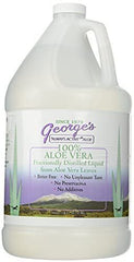 George's aloe texture close-up showing smooth liquid consistency and purity