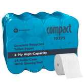 Georgia-Pacific front packaging showing coreless roll and bulk case benefit