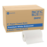 Georgia-Pacific Pacific Blue Ultra front packaging showing product benefits and count