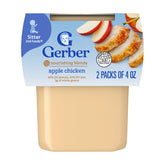 Gerber etiqueta frontal 4 oz mostrando producto y conveniencia