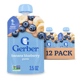 Gerber frente del paquete de 12 pouches, práctico y nutritivo