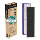 GermGuardian empaque frontal del FLT4850PT mostrando compatibilidad y beneficio de ajuste