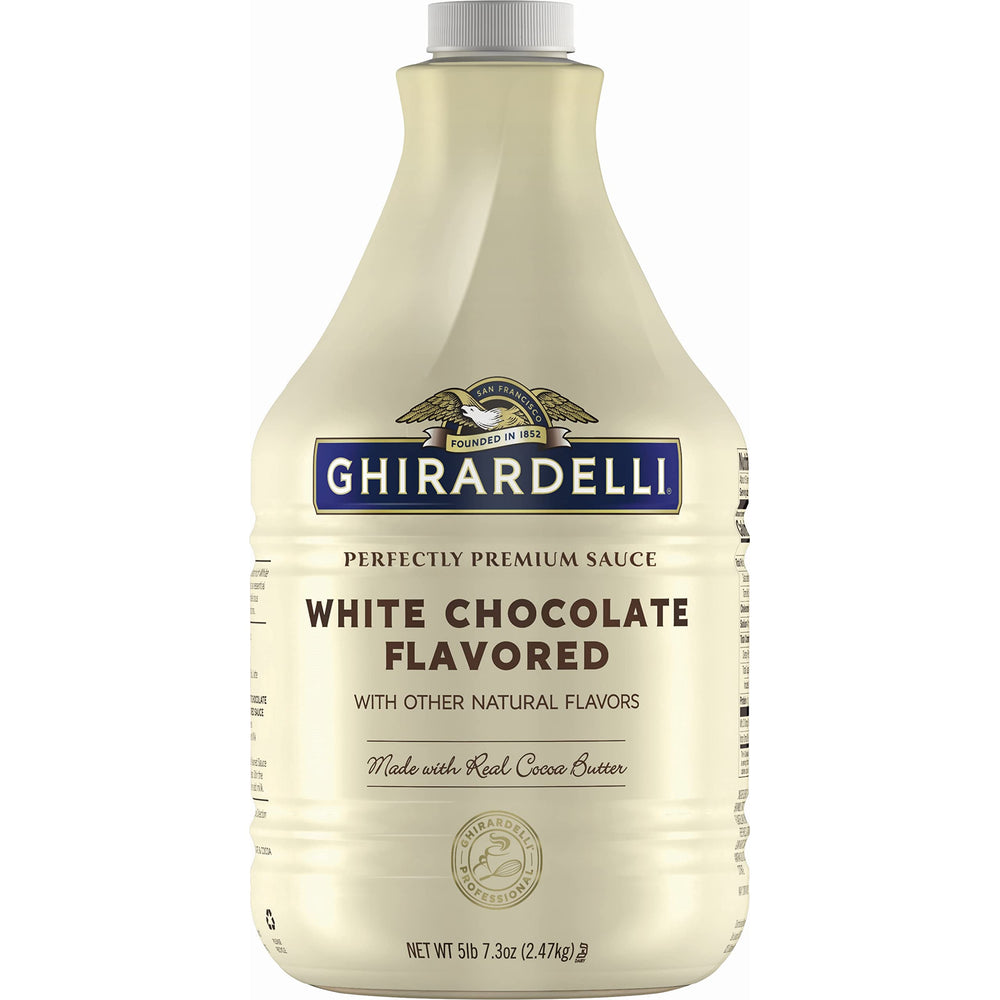 Envase Ghirardelli frente mostrando etiqueta y tamaño para uso profesional
