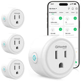 GHome Smart front view showing compact smart plug and easy installation benefit