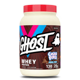 GHOST envase frontal mostrando sabor Cocoa Puffs y 25 g proteína