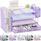 gianotter vista frontal del organizador morado, optimiza espacio