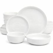 Gibson Home front view of Oslo 16-piece set showing all pieces neatly arranged