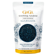 GiGi envase frontal de perlas Azulene mostrando presentación y uso práctico