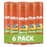 Gillette Fusion5 pack de seis frente mostrando envases y beneficio confort