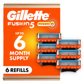 Gillette Fusion5 Power presentación frontal mostrando el paquete y ahorro