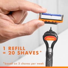 Gillette Fusion5 precision trimmer edge pictured for accurate detailing around facial hair