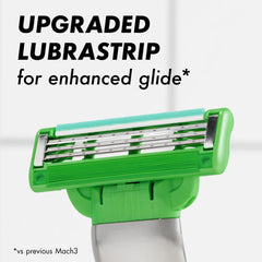 Gillette Mach3 Sensitive arquitectura abierta que facilita el enjuague y limpieza