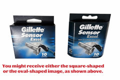 Gillette Sensor Excel comparación de tamaño para control y maniobrabilidad