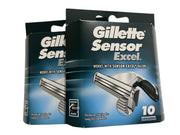 Gillette Sensor Excel frente del cartucho mostrando diseño y facilidad de recambio