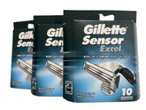 Gillette Sensor Excel paquete frontal mostrando cantidad y conveniencia