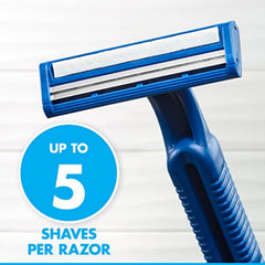 Gillette Sensor2 detalle de las dos cuchillas cromadas para afeitado apurado