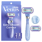 Gillette Venus frente del paquete mostrando el kit y beneficios