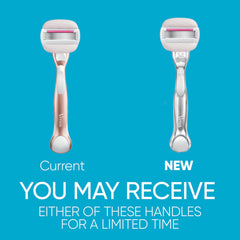 Gillette Venus detalle de las cinco cuchillas para afeitado apurado y duradero