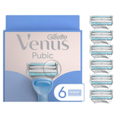 Gillette Venus mostrando el empaque frontal y recambios, mayor control