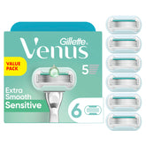 Gillette Venus recambios frontal mostrando el paquete y facilidad de uso