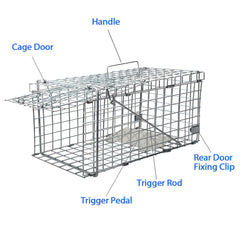 Gingbau close-up of galvanized mesh and buckle showing sturdy construction