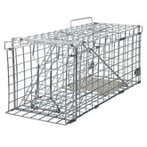 Gingbau front view of cage folded for compact storage and quick setup