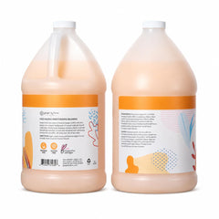 Ginger Lily Farms etiqueta con ingredientes y certificación PETA visible