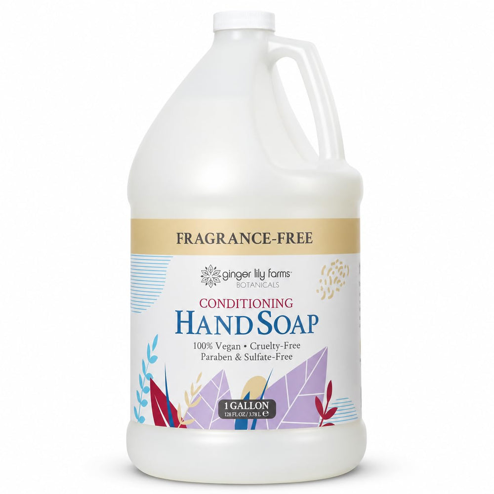 Ginger Lily Farms envase frontal grande, limpieza eficiente
