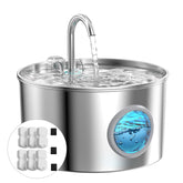 GIOTOHUN stainless steel fountain front view showing durable design and hygiene