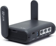 GL.iNet frontal del Slate mostrando diseño compacto y conectividad rápida