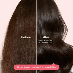 glaze Supergloss detalle de etiqueta con ingredientes y propiedades limpias