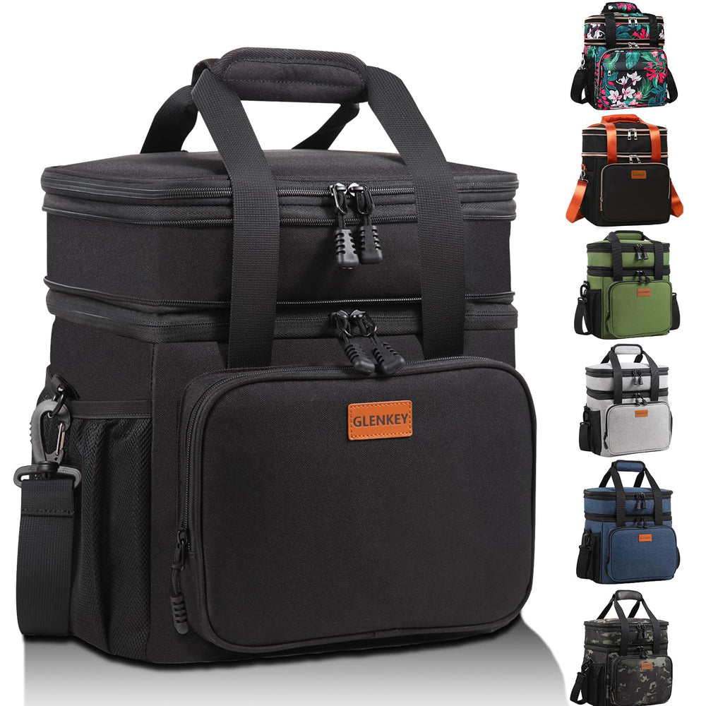 GLENKEY front view showing insulated cooler bag and roomy capacity benefit