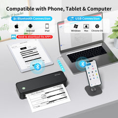 Gloryang primer plano del papel térmico incluido, nitidez y ahorro sin tinta