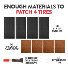 GlueTread aplicado en ATV demostrando reparación rápida