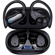 GNMN V7 front view with charging case showing portability and long battery