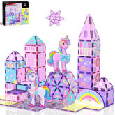 GobiDex front packaging with unicorn artwork showing toy set benefits