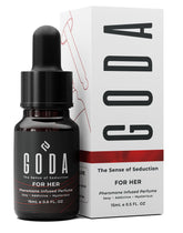 GODA frasco frontal 15ml mostrando diseño y tamaño portátil