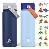 GoKEDA vista frontal del pack de 2 con diseño infantil útil para escuela
