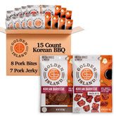 Golden Island front packaging showing variety pack and portability benefit